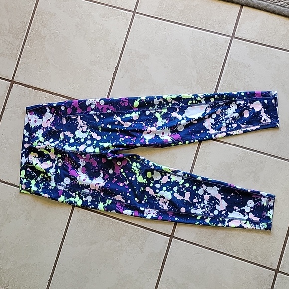 Colorful capris yoga pants jogging set workout outfit - Picture 4 of 5